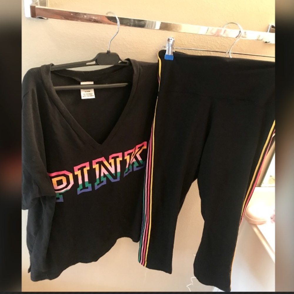 Victoria Secret Pink rainbow 🌈 outfit